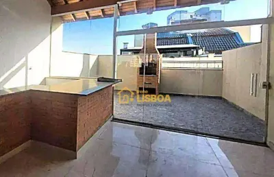 Cobertura com 2 dormitórios à venda, 100 m² por r$ 620.000,00 - campestre - santo andré/sp