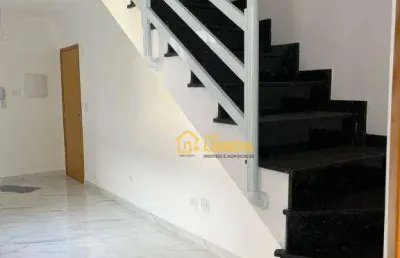 Cobertura à venda, 91 m² por r$ 477.000,00 - vila homero thon - santo andré/sp