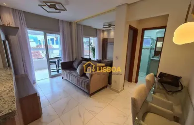 Apartamento com 2 dormitórios à venda, 49 m² por r$ 442.000,00 - caiçara - praia grande/sp