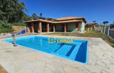 Chácara com 2 dormitórios à venda, 1000 m² por r$ 600.000,00 - fazenda velha - pinhalzinho/sp