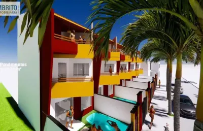 Village para locação em camaçari, arembepe (abrantes), 3 dormitórios, 2 banheiros