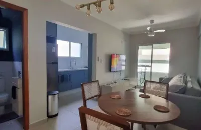 Apartamento mobiliado a venda com 2 quartos, sendo 1 suíte, no caiçara.