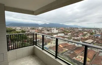 Comprar apartamento de 2 quartos com vista mar em praia grande