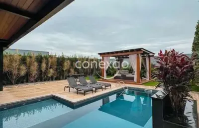 Sobrado alto padrão mobiliado à venda, com 5 quartos, jardim pancera, toledo, pr