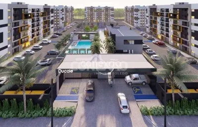 Apartamento com 2 quartos à venda, residencial ducale, com home clube, tocantins, toledo/pr