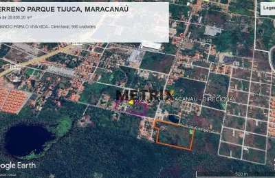 Terreno à venda, 28605 m² por r$ 9.000.000,00 - parque tijuca - maracanaú/ce