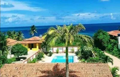 Casa 3 suítes, centro de jacumã - vista permanente para o mar!