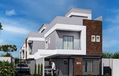 Sobrados 3 dormitórios com suíte e terraço com ate 2 vagas de garagem