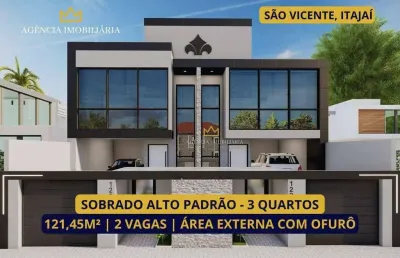 Sobrado alto padrão 3 quartos  são vicente itajaí/sc