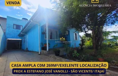 Casa com 5 dormitórios à venda por r$ 1.200.000,00 - são vicente - itajaí/sc