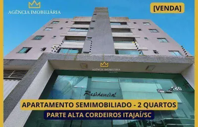 Apartamento semimobiliado 2 quartos parte alta cordeiros itajaí