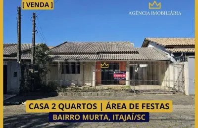 Casa 2 quartos ( pode financiar) + área de festas murta itajaí/sc