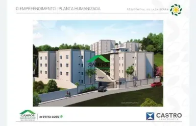 Apartamento com 2 quartos à venda no morro santana, mariana  por r$ 234.900