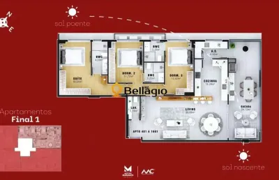 Apartamento 3 dormitórios à venda nossa senhora das dores santa maria/rs