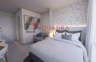 Apartamento studio com 21 m² no centro, curitiba/pr