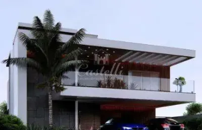 Casa em alto padrão a venda no condominio villa di sorrento em ponta grossa pr