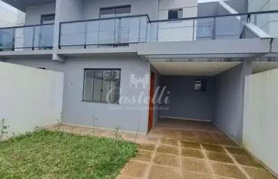 Sobrado novo à venda, jardim carvalho, ponta grossa - pr