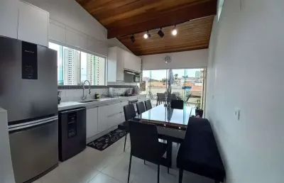 Cobertura com 2 dormitórios à venda, 108 m² por r$ 500.000,00 - jardim monte líbano - santo andré/sp