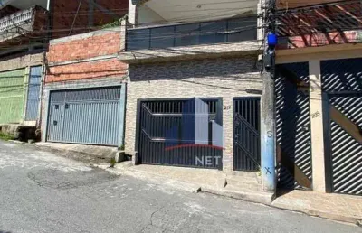 Sobrado com 3 dormitórios à venda, 125 m² por r$ 380.000 - jardim bela vista - mauá/sp