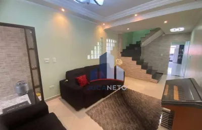 Sobrado com 4 dormitórios à venda, 302 m² por r$ 855.000,00 - parque são vicente - mauá/sp