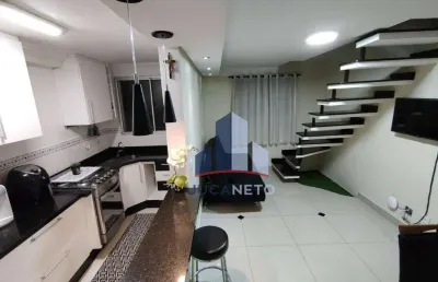 Cobertura com 2 dormitórios à venda, 91 m² por r$ 390.000,00 - parque são vicente - mauá/sp
