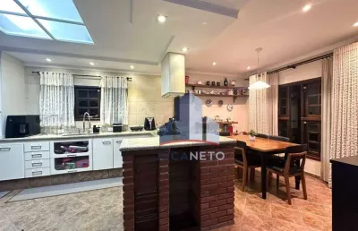Condomínio fechado: casa  de alto padrão com 2 suítes à venda, 230 m² construída e 600m² de terreno por r$ 980.000 - ipelândia - suzano/sp