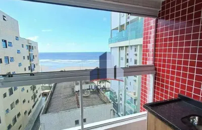 Apartamento com vista para o mar à venda, 70 m² por r$ 555.000 - vila caiçara - praia grande/sp