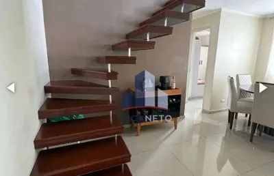 Apartamento duplex com 2 dormitórios à venda, 94 m² por r$ 430.000 - parque so vicente - mauá/sp