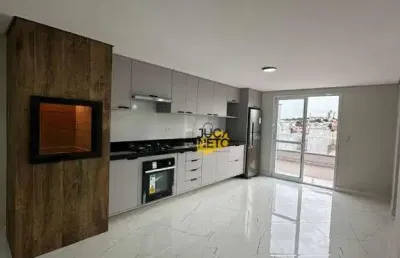 Cobertura com 2 dormitórios à venda, 120 m² por r$ 745.000,00 - vila linda - santo andré/sp