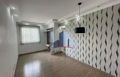 Apartamento com 2 dormitórios para alugar, 47 m² por r$ 2.300,00/mês - vila guarani - mauá/sp