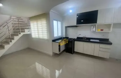 Cobertura com 2 dormitórios à venda, 96 m² por r$ 490.000,00 - parque são vicente - mauá/sp