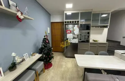 Cobertura com 2 dormitórios à venda, 102 m² por r$ 510.000,00 - parque industriário - santo andré/sp