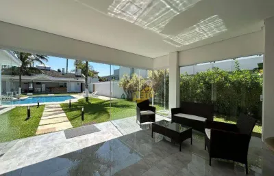 Casa com 7 dormitórios para alugar, 628 m² por r$ 26.900/mês - acapulco - guarujá/sp