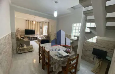 Sobrado com 3 dormitórios, 147 m² - venda por r$ 600.000,00 ou aluguel por r$ 2.933,00/mês - parque são vicente - mauá/sp