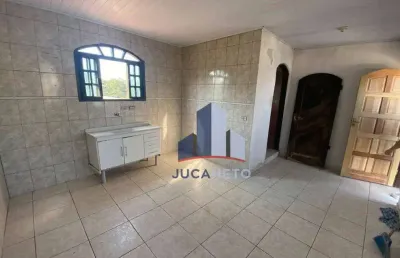 Casa com 1 dormitório para alugar, 80 m² por r$ 850,00/mês - vila carlina - mauá/sp