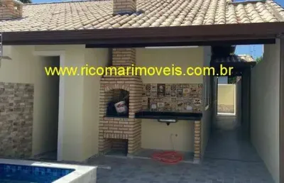 Casa para venda em itanha?m, gaivota, 2 dormitórios, 1 suíte, 3 banheiros, 1 vaga