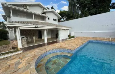Casa com 4 dormitórios para alugar, 329 m² por r$ 14.500,00/mês - alphaville - campinas/sp