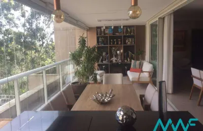 Boulevard tamboré 228m2 - vista livre e mobiliado - estuda permuta!