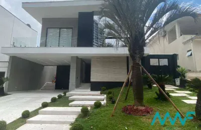 Casa moderna no cond 18 do forte em alphaville - mobiliada!