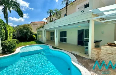 Tamboré 5 - casa dupla com piscina e amplo quintal - 4 suítes!!!