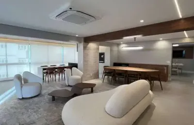 Apto reformado e mobiliado no edif. chateau - 287m2 - andar alto!!!