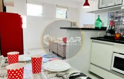 Kitch em sv,  cozinha com armarios, banheiro,vista mar