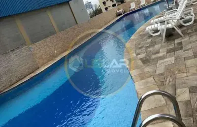 Apartamento de 2 dorms na ponta da praia com area de lazer completa