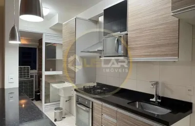 Apartamento de 2 dorms na ponta da praia com área de lazer, andar alto