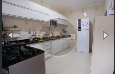 Casa sobreposta alta com 3 dormitórios no macuco em santos