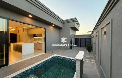 Casa com 3 dormitórios e piscina à venda, 127 m² por r$ 680.000 no bairro eville em bady bassitt/sp