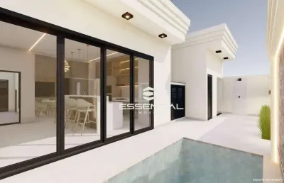 Casa com 3 dormitórios e piscina finalizando pintura e revestimentos à venda, 126 m² por r$ 750.000 no bairro maisparque em são josé do rio preto/sp