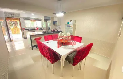 Sobrado com 3 dormitórios à venda, 240 m² por r$ 1.010.000,00 - vila pires - santo andré/sp