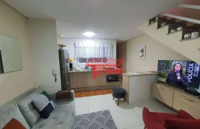 Cobertura com 2 dormitórios à venda, 52 m²  - vila pires - santo andré/sp