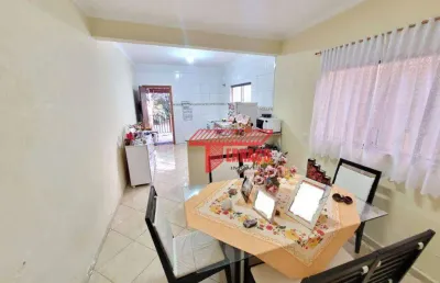 Sobrado com 3 dormitórios à venda, 189 m²  - parque são vicente - mauá/sp